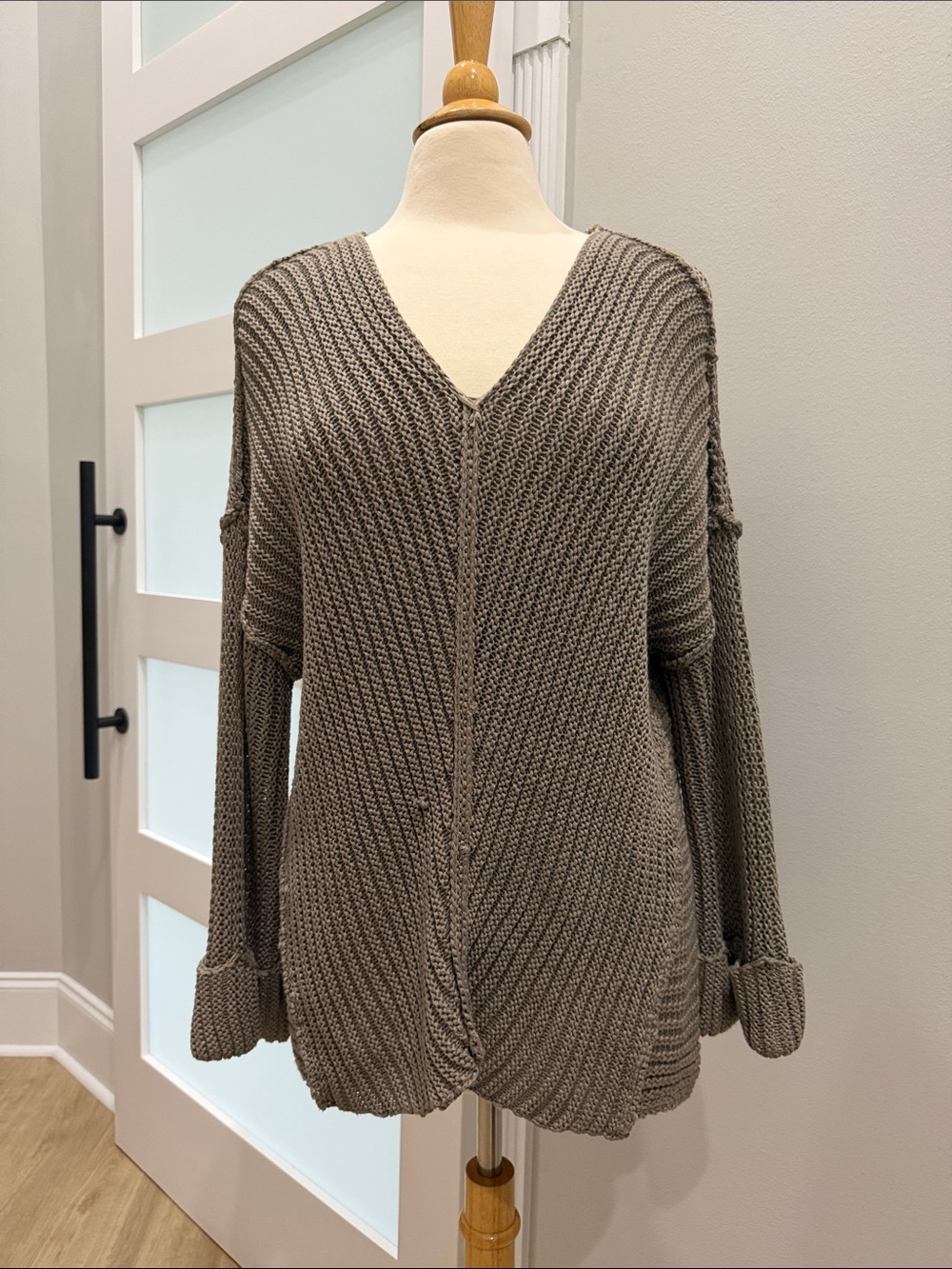 She + Sky Taupe Sweater